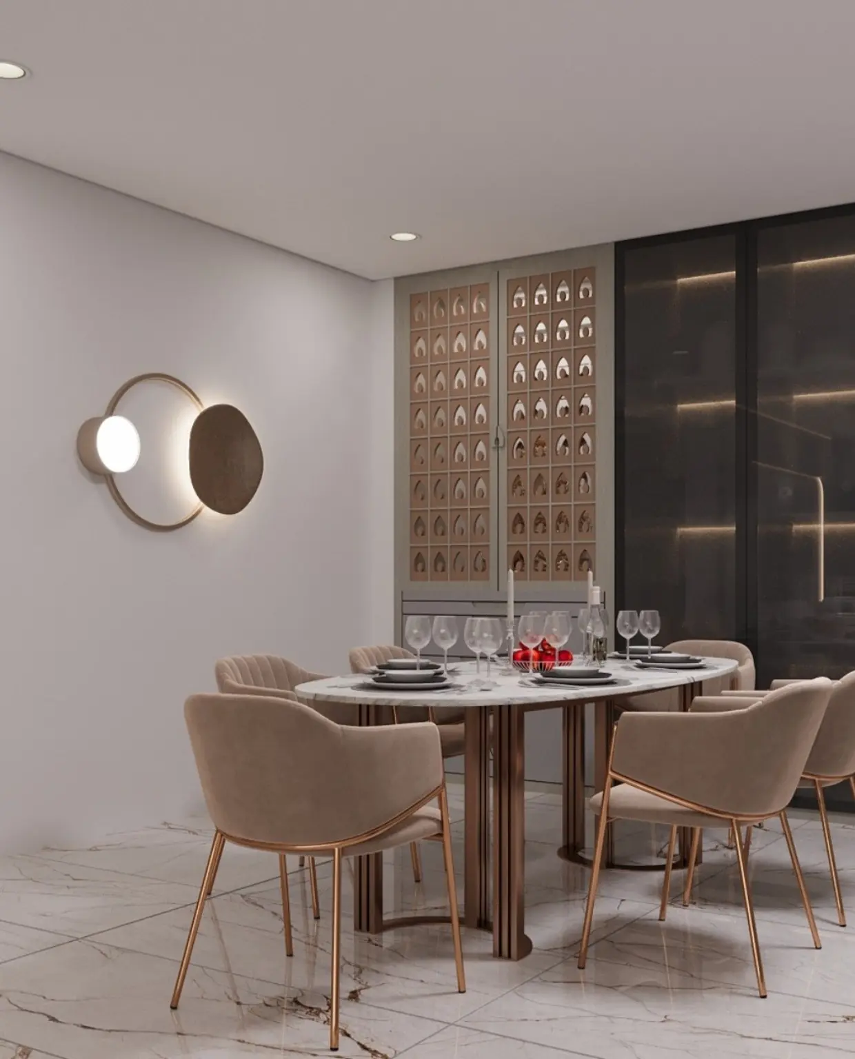 STEADWIN interior concept reference: tv & feature wall