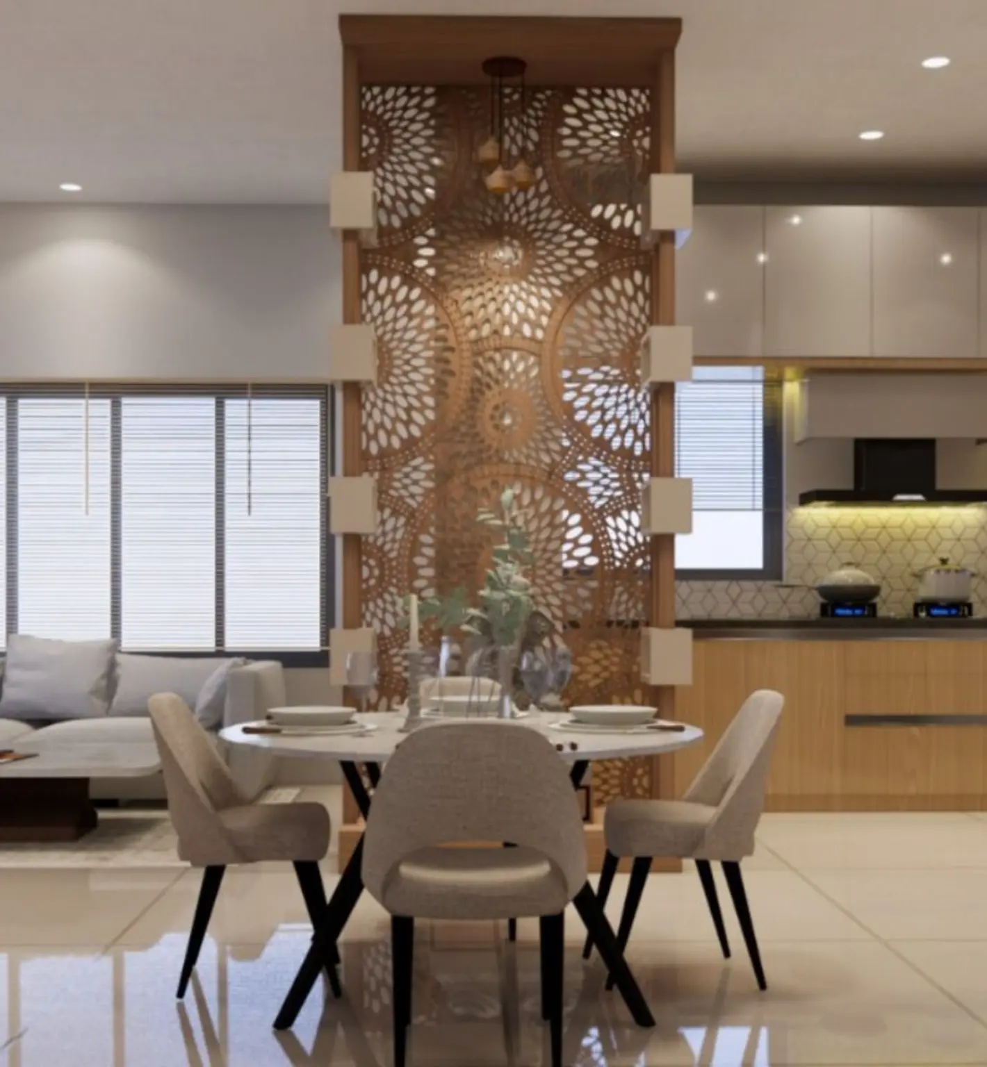 STEADWIN interior concept reference: tv & feature wall